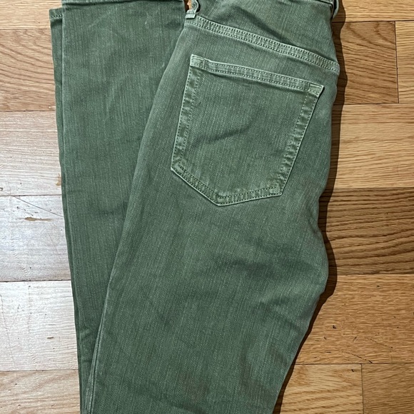 J.CREW 10” HIGHEST RISE TOOTHPICK JEAN, GARMENT-DYED OLIVE - Picture 4 of 9